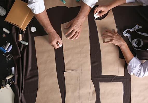 国内の職人による縫製